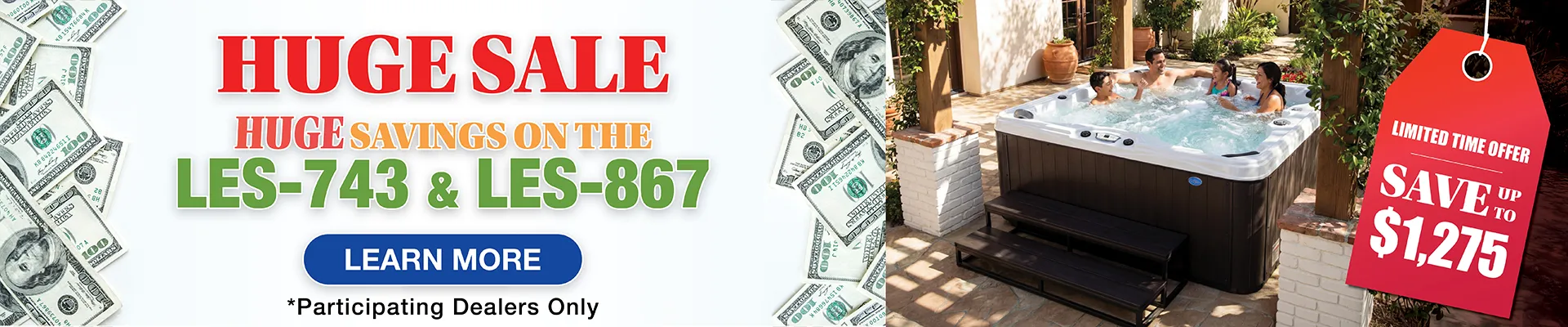 Calspas hot tub being used in a family setting - Bordeaux